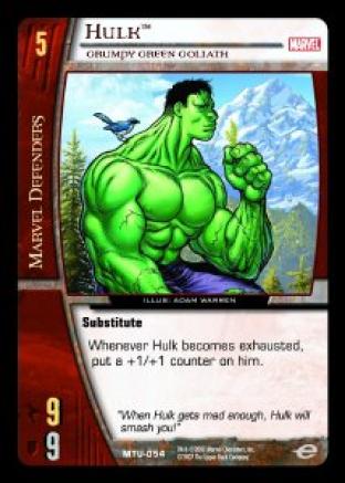 Hulk, Grumpy Green Goliath