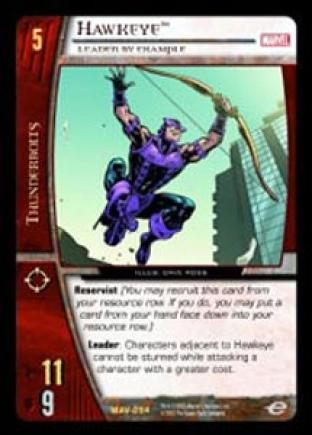 Hawkeye, Leader by Example