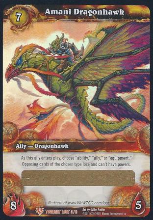 Amani Dragonhawk (Unredeemed and Unscratched Loot Card)