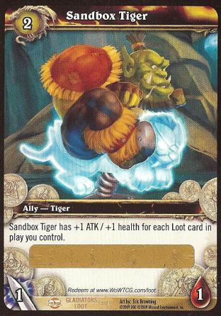 Sandbox Tiger (Unredeemed and Unscratched Loot Card)
