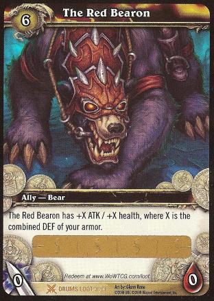 The Red Bearon (Unredeemed and Unscratched Loot Card)