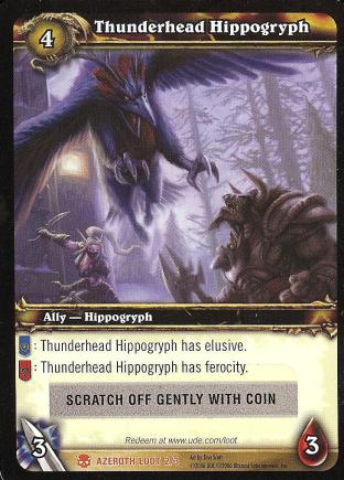 Thunderhead Hippogryph (Unredeemed and Unscratched Loot Card)