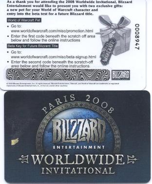 Tyrael Pet (Unscratched Unredeemed Loot Card Blizzcon 2008)