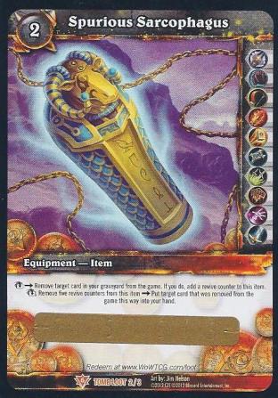 Spurious Sarcophagus (Unredeemed and Unscratched Loot Card)