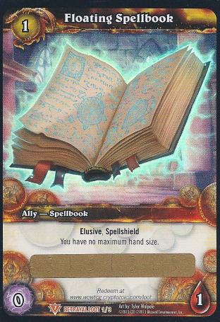 Floating Spellbook (Unredeemed and Unscratched Loot Card)