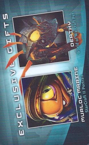 2010 Blizz Con Deathy Pet Reedemable Loot Card