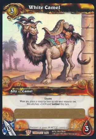 White Camel (Unredeemed and Unscratched Loot Card)