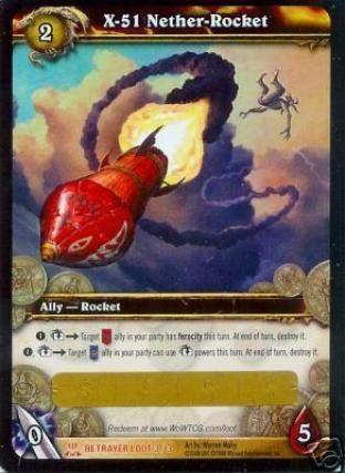 X-51 Nether-Rocket (Unredeemed and Unscratched Loot Card)