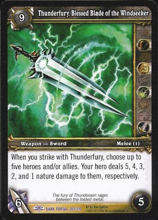 Thunderfury, Blessed Blade of the Windseeker