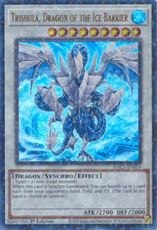 Trishula, Dragon of the Ice Barrier (Duel Terminal)