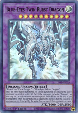 Green Blue-Eyes Twin Burst Dragon