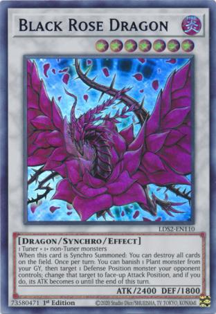 Blue Black Rose Dragon