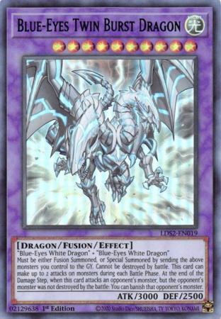 Blue-Eyes Twin Burst Dragon (Blue)