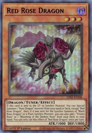 Red Rose Dragon (Blue)
