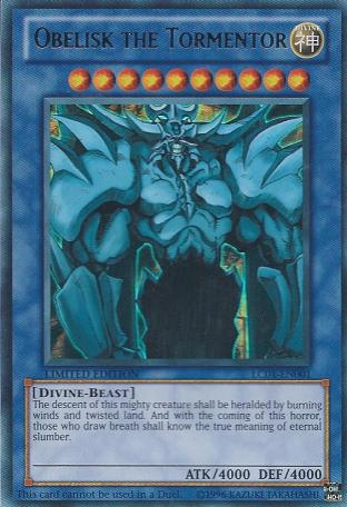 Obelisk the Tormentor God Card