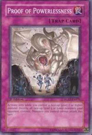 Proof of Powerlessness